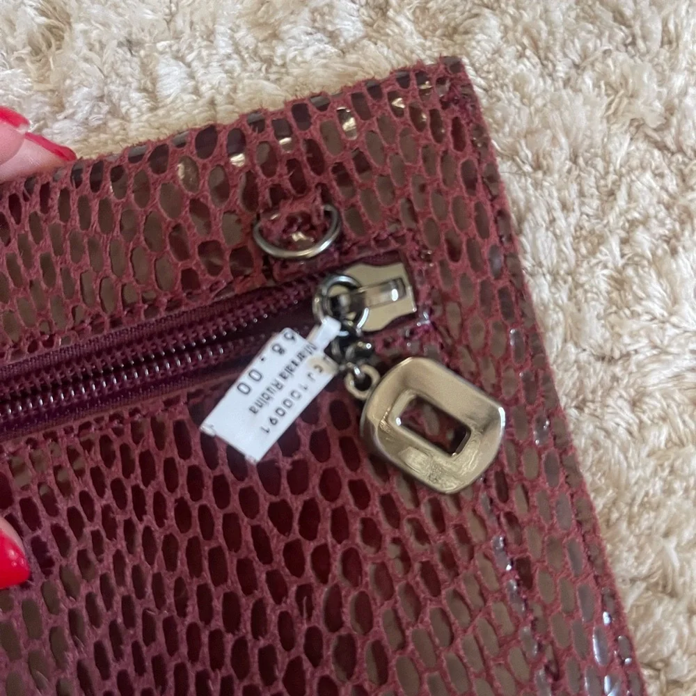 Sorial New York Burgundy Clutch NEW WITH TAGS - Picture 7 of 7